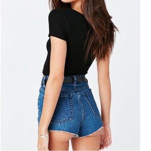 BDG Urban Outfitters high waist acid wash shorts